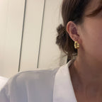 18K Celestial Love 2 Diamonds Earrings