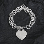 18K Celestial T Heart Tag Bracelet