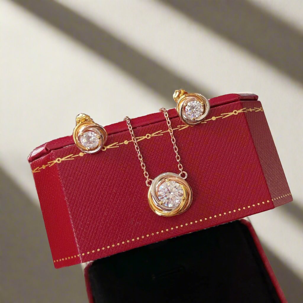 18K Celestial Trinity Earrings