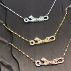 18K Celestial Panth̬re De Diamond Necklace