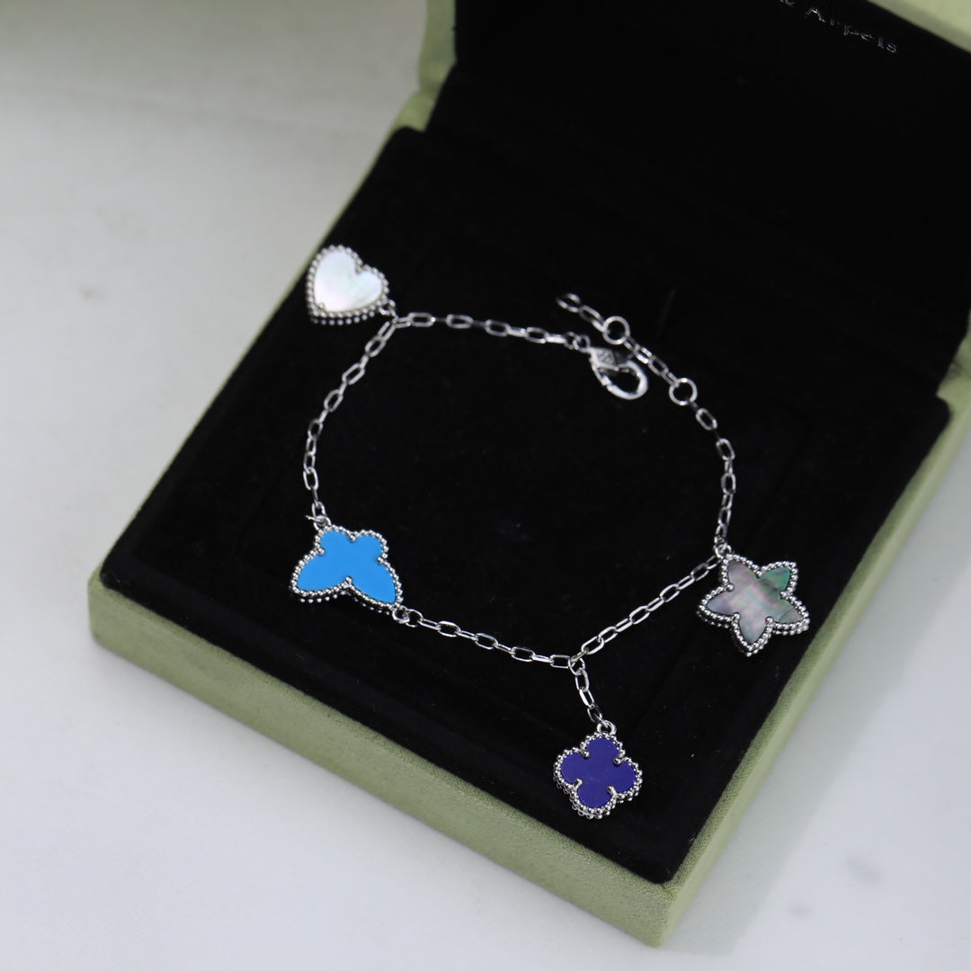 18K Celestial Sweet Alhambra Four Motifs Bracelet