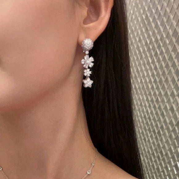18K Celestial Folie Des Pr̩s Earrings
