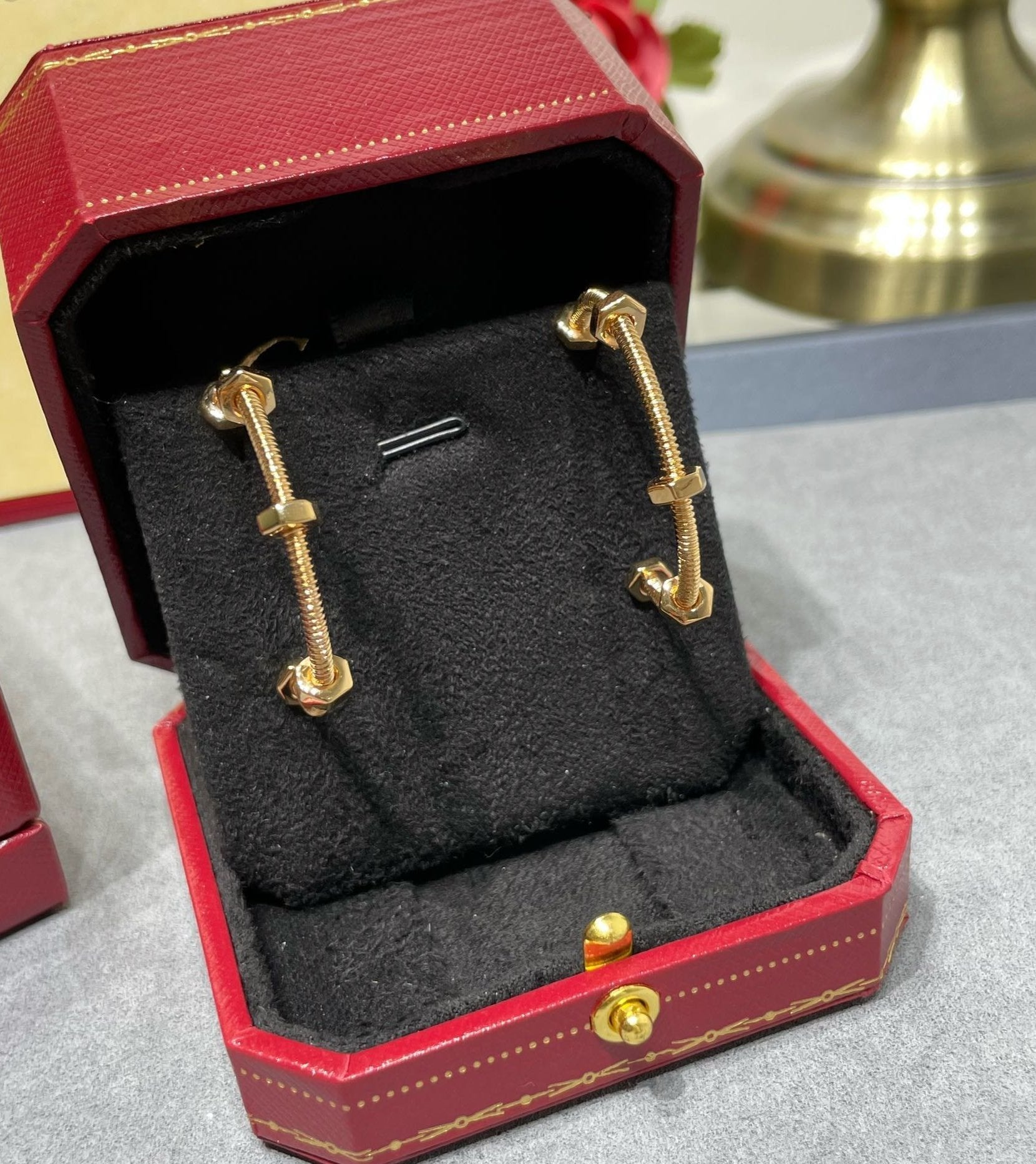 18K Celestial Ecrou De Earrings
