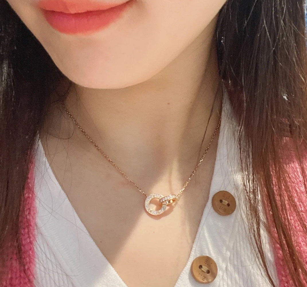 18K Celestial Love Diamonds Necklace