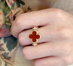 18K Celestial Vintage Alhambra Reversible Ring