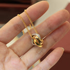 18K Celestial Trinity Cushion Diamond Necklace