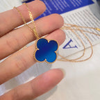 18K Celestial Magic Alhambra Agate Clover Necklace