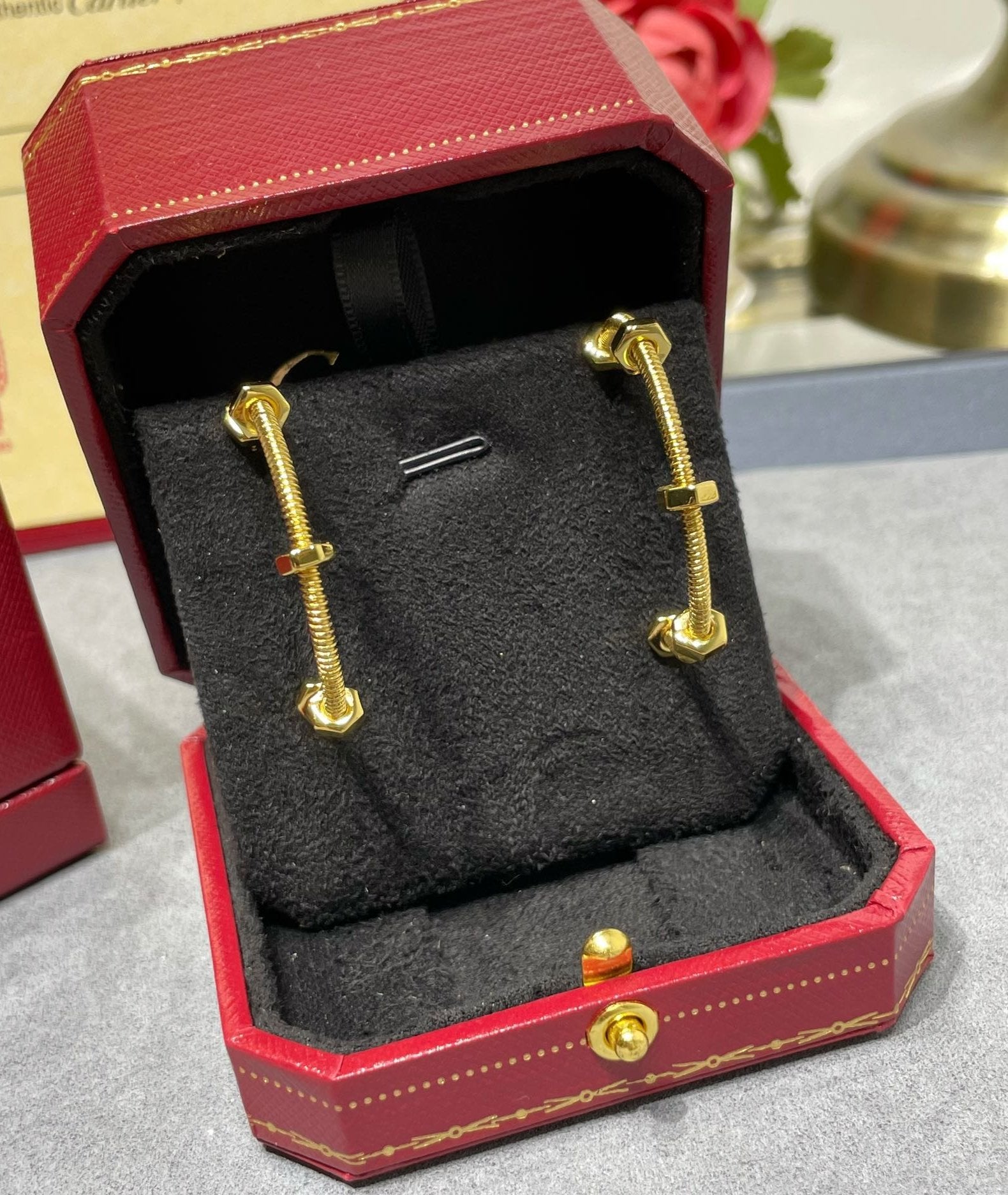 18K Celestial Ecrou De Earrings