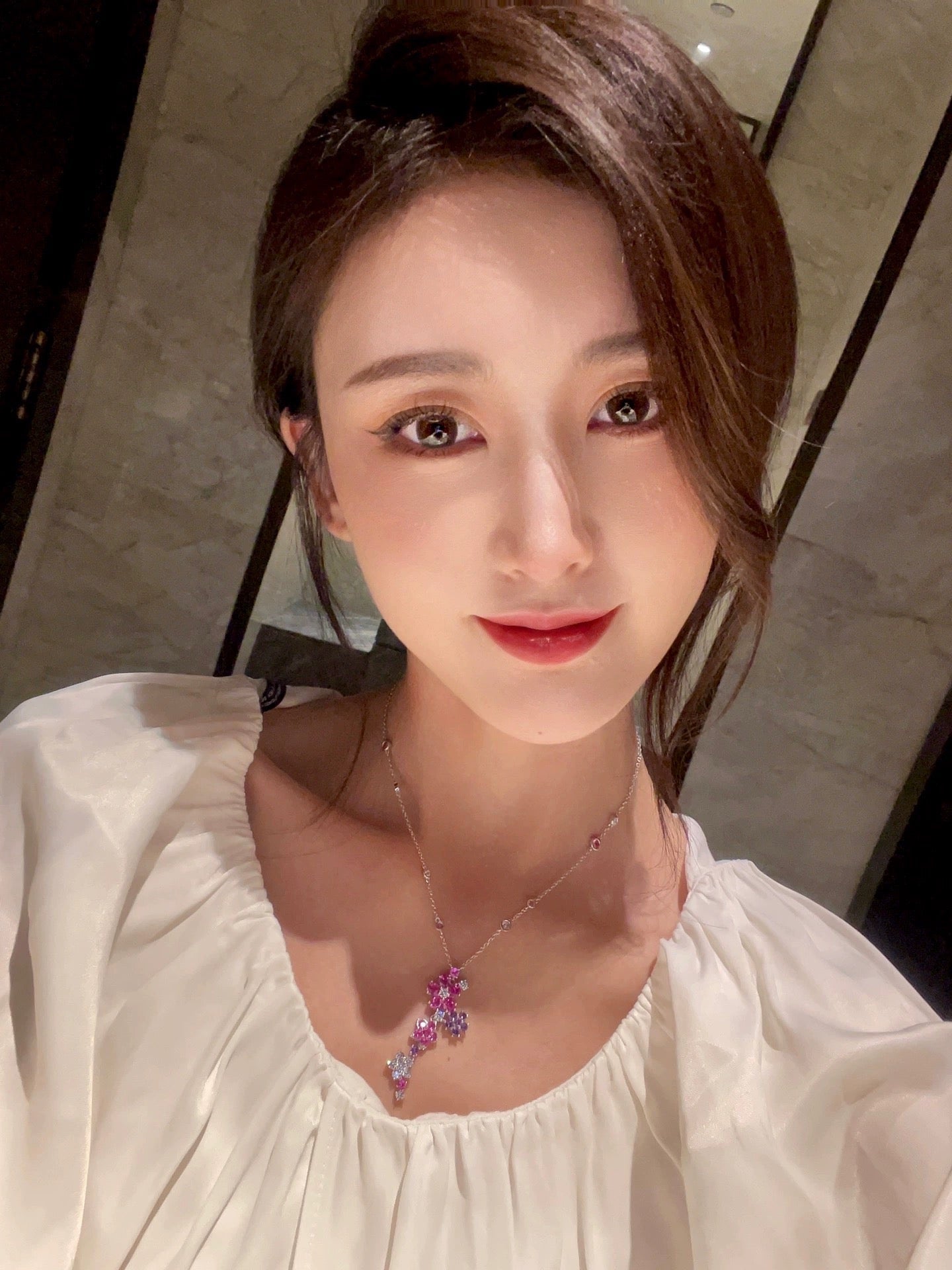 18K Celestial Folie Des Pr̩s Pendant Necklace