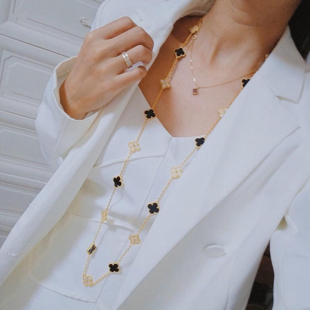 18K Celestial Vintage Alhambra 20 Motifs Long Necklace