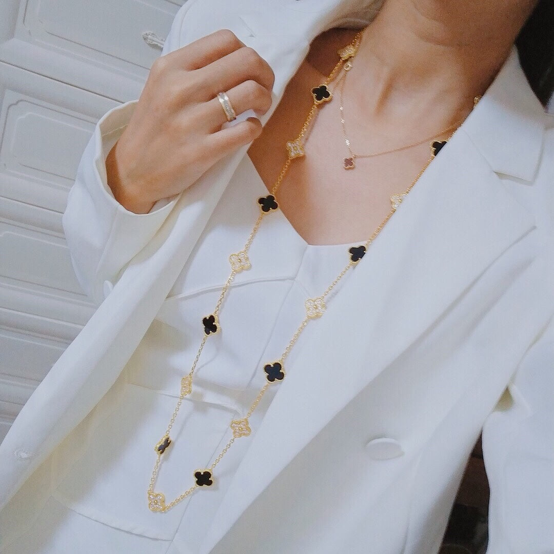 18K Celestial Vintage Alhambra 20 Motifs Long Necklace