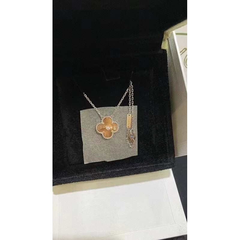 18K Celestial Vintage Alhambra Holiday Pendant Necklace