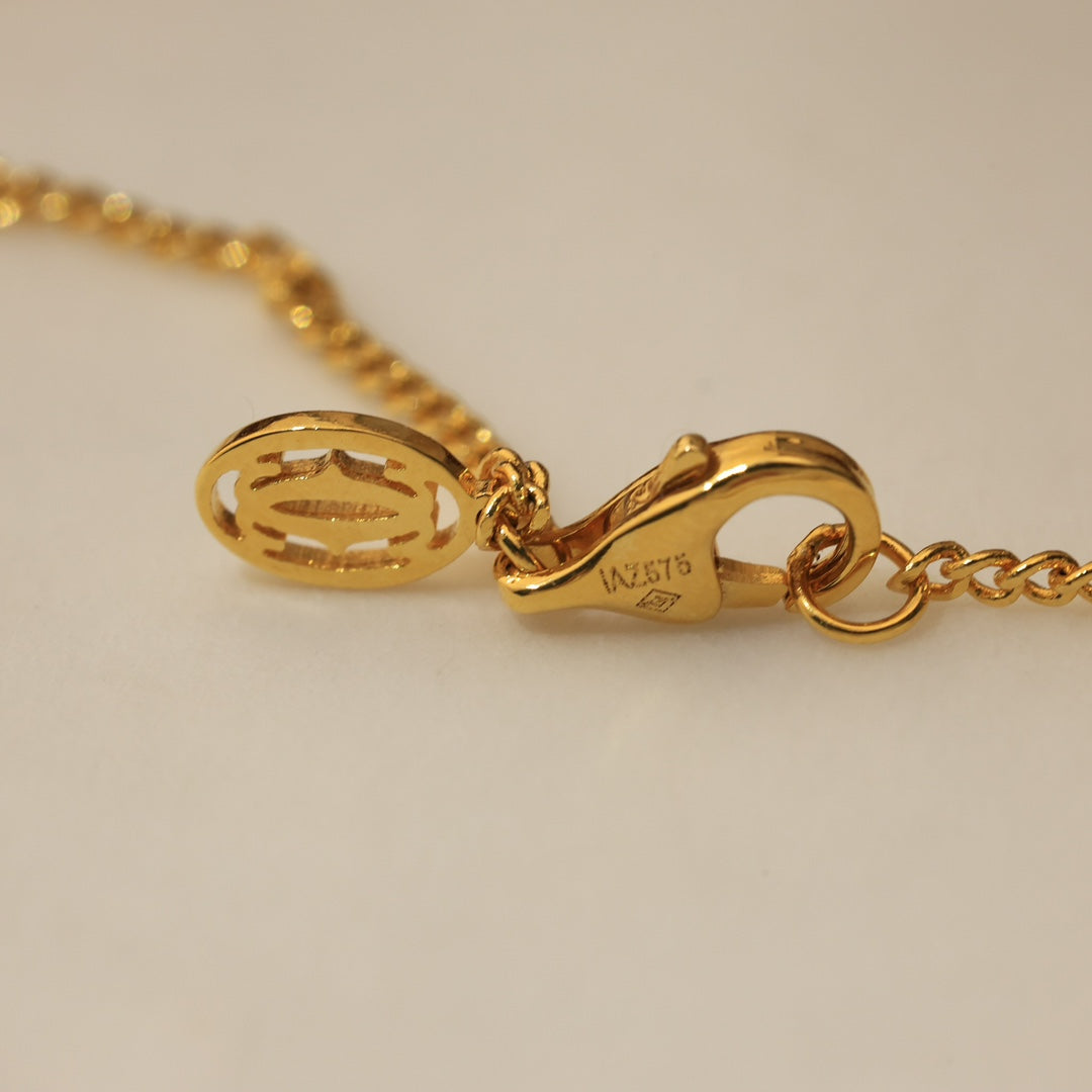 18K Celestial Trinity Cushion Diamond Necklace