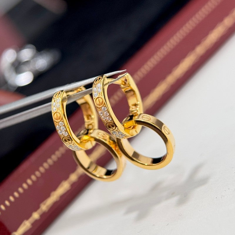 18K Celestial Love Diamond Earrings