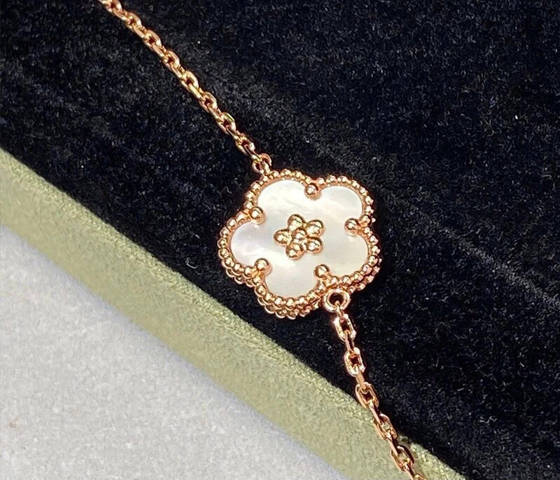 18K Celestial Lucky Spring Plum Blossom Bracelet