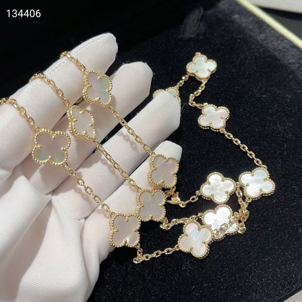 18K Celestial Vintage Alhambra 20 Motifs Long Necklace