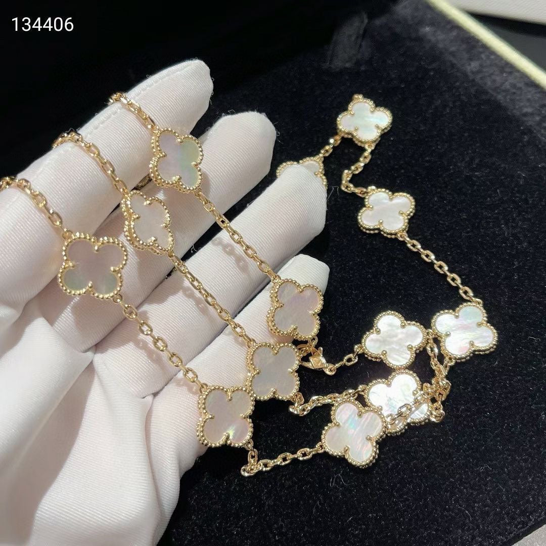 18K Celestial Vintage Alhambra 20 Motifs Long Necklace