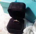18K Celestial T Diamond Wire Ring