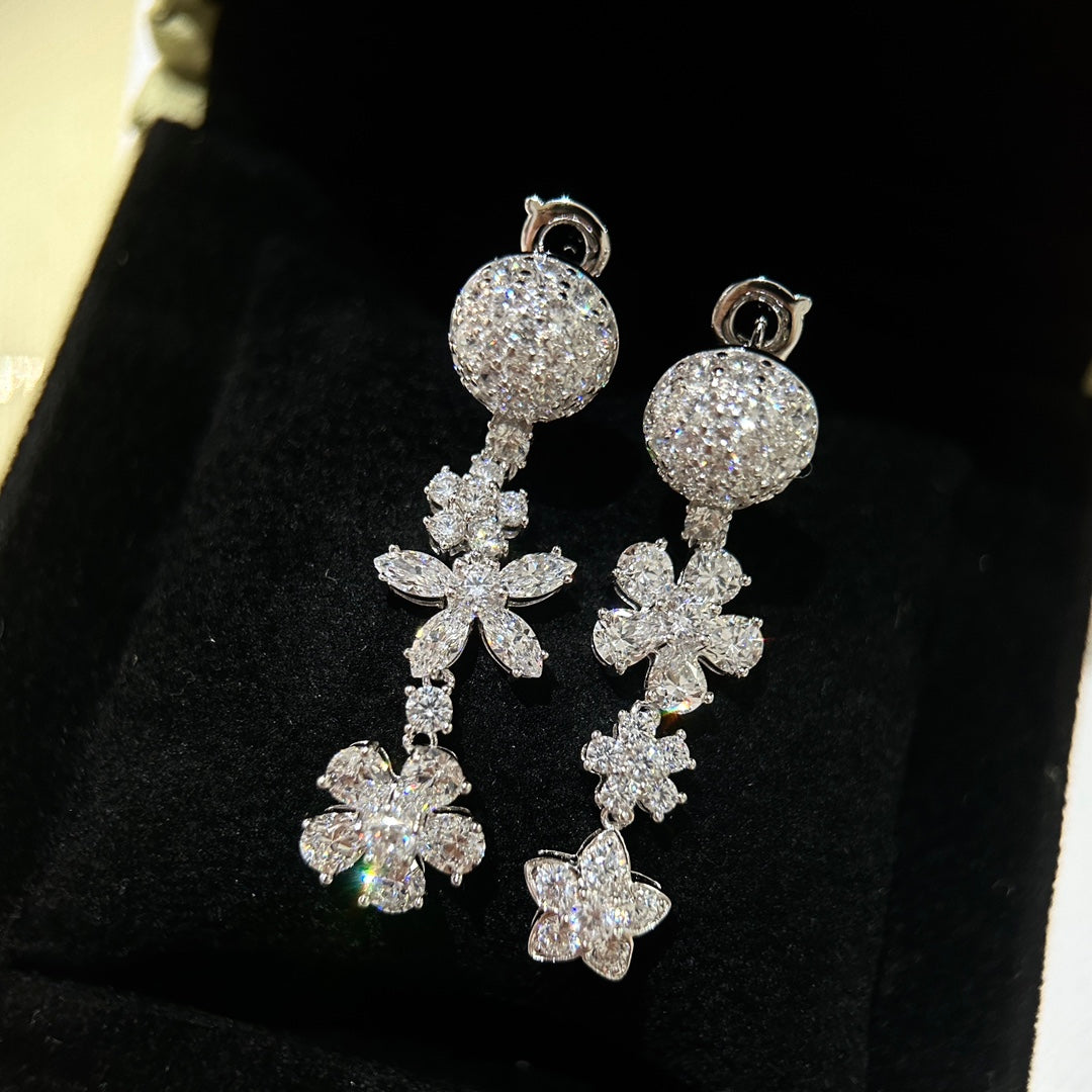 18K Celestial Folie Des Pr̩s Earrings