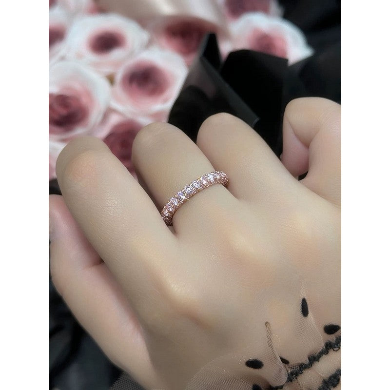 18K Celestial T Pink Crystal Ring