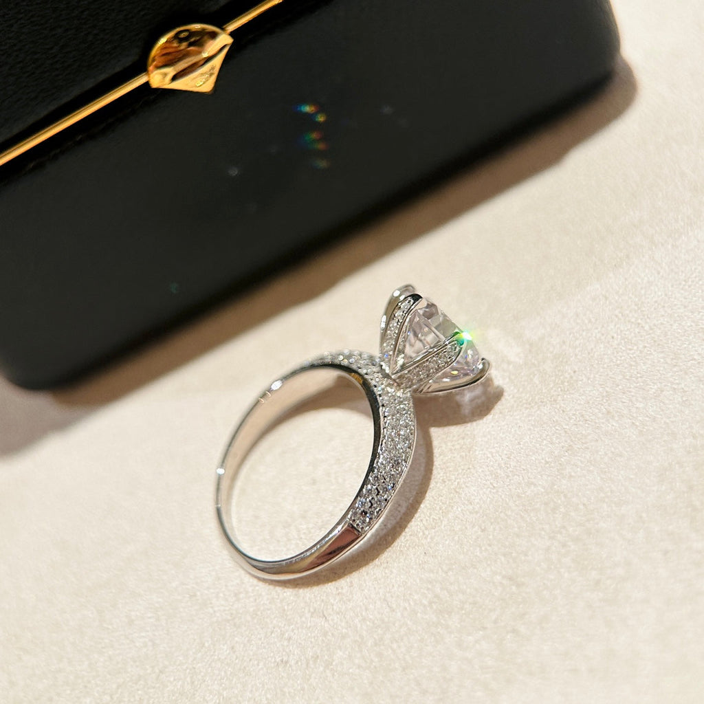 18K Celestial T Pav̩ T Setting Engagement Ring