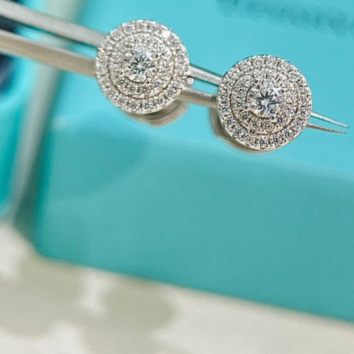 18K Celestial T Soleste Diamonds White Gold Earrings