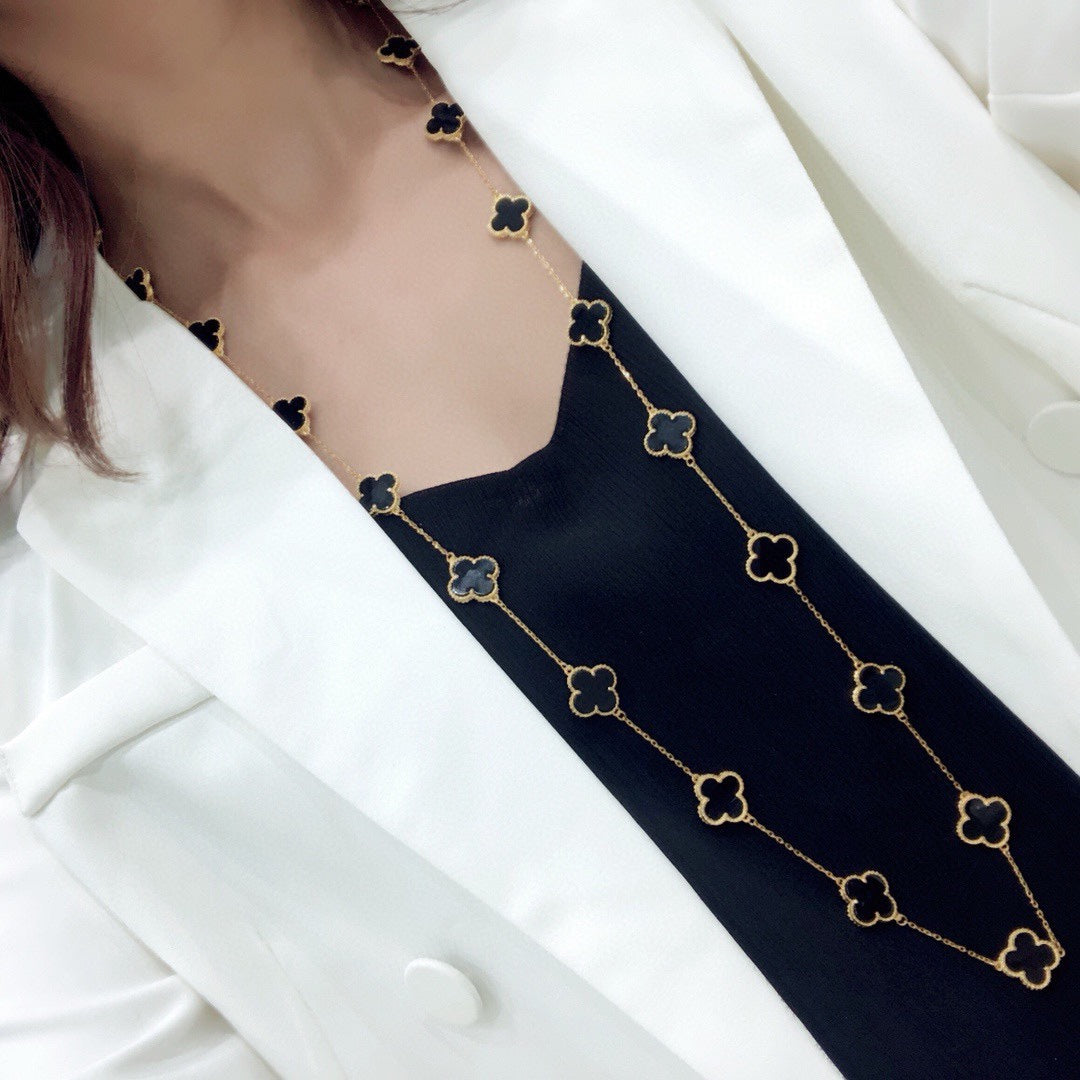 18K Celestial Vintage Alhambra 20 Motifs Long Necklace