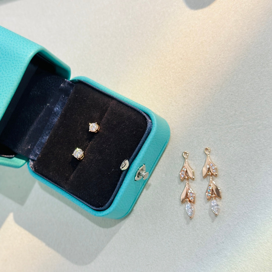 18K Celestial T Victoria Vine Convertible Drop Earrings