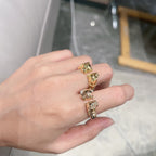 18K Celestial Panth̬re De Open Ring