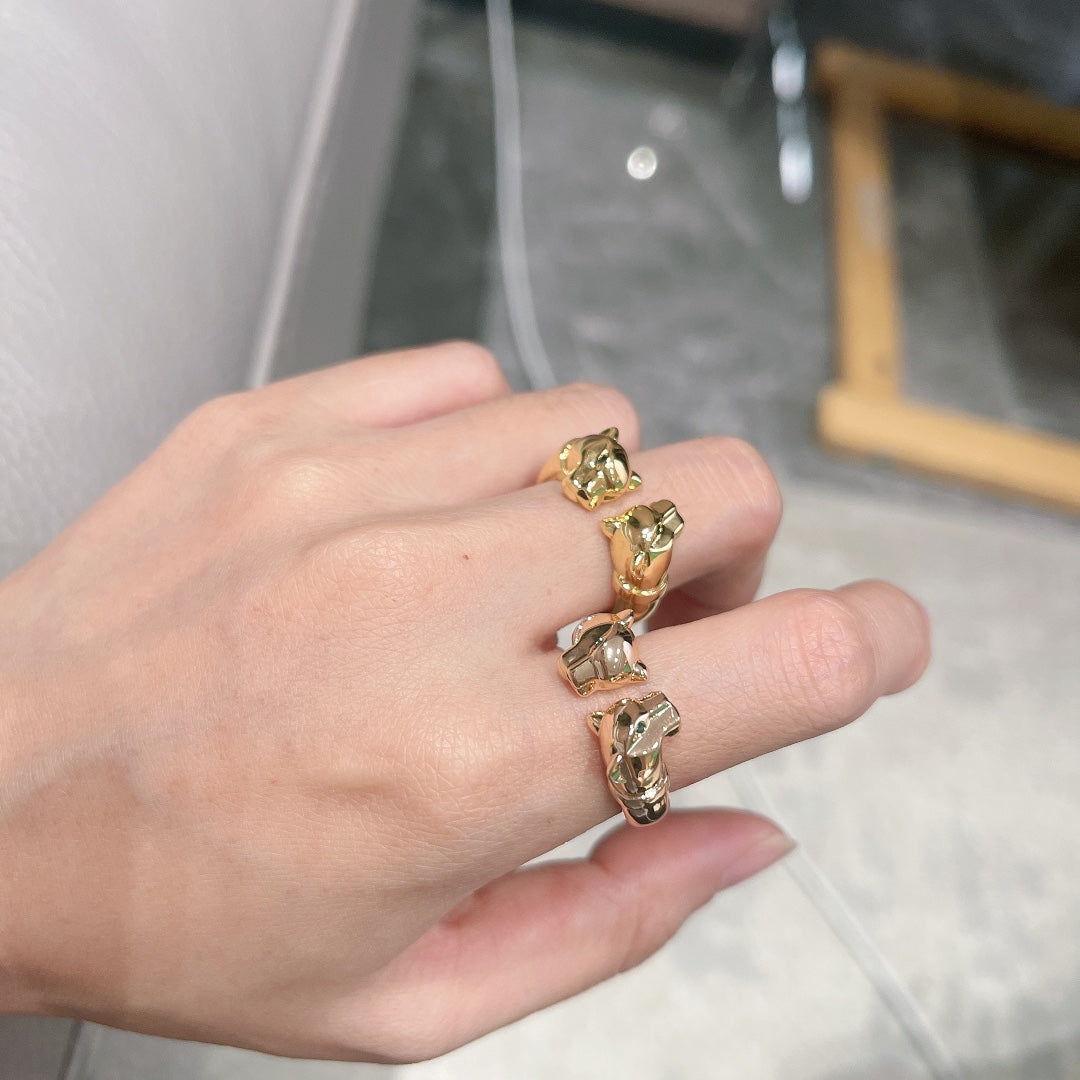 18K Celestial Panth̬re De Open Ring
