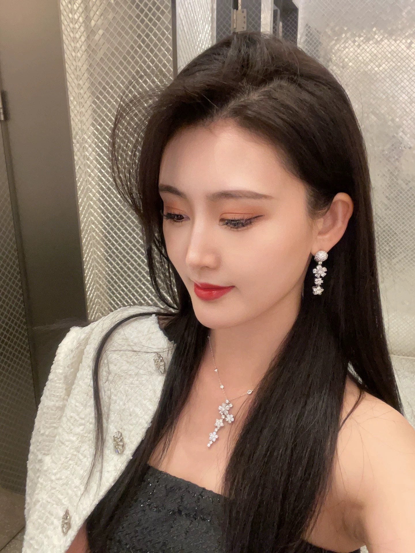 18K Celestial Folie Des Pr̩s Earrings