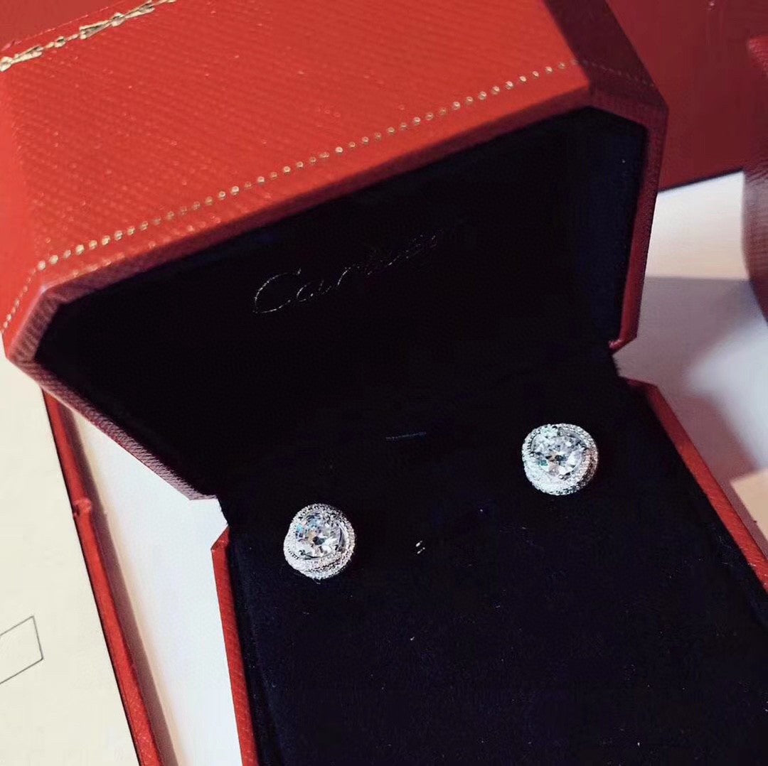 18K Celestial Trinity Ruban Earrings