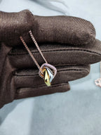 18K Celestial Trinity Pink Diamond Necklace