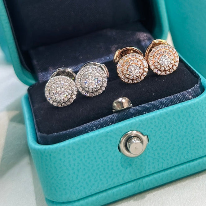 18K Celestial T Soleste Diamonds Rose Gold Earrings