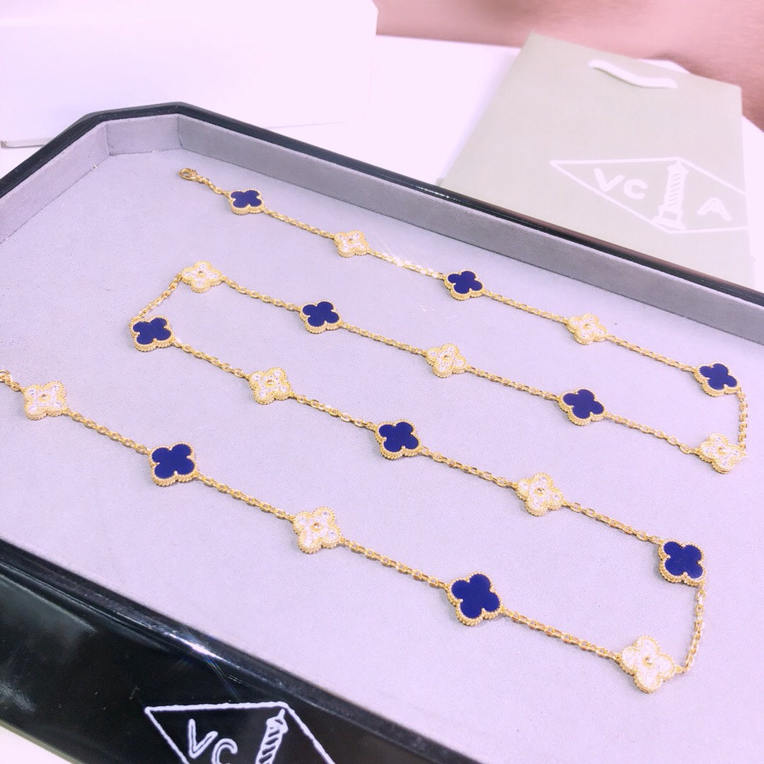 18K Celestial Vintage Alhambra 20 Motifs Long Necklace