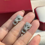 18K Celestial Panth̬re De Diamond Earrings