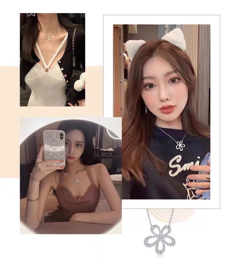 18K Celestial Flowerlace Pendant Necklace