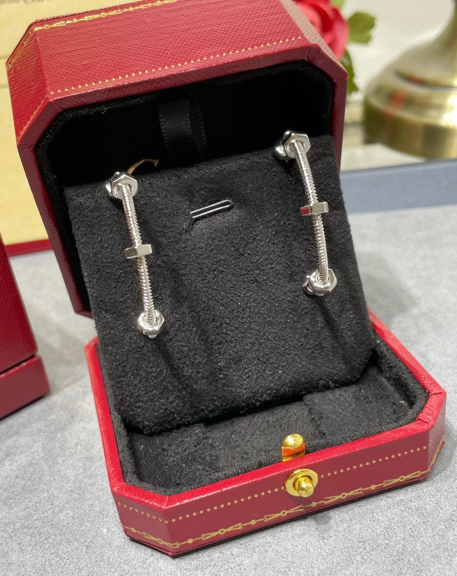 18K Celestial Ecrou De Earrings