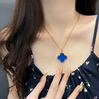 18K Celestial Magic Alhambra Agate Clover Necklace