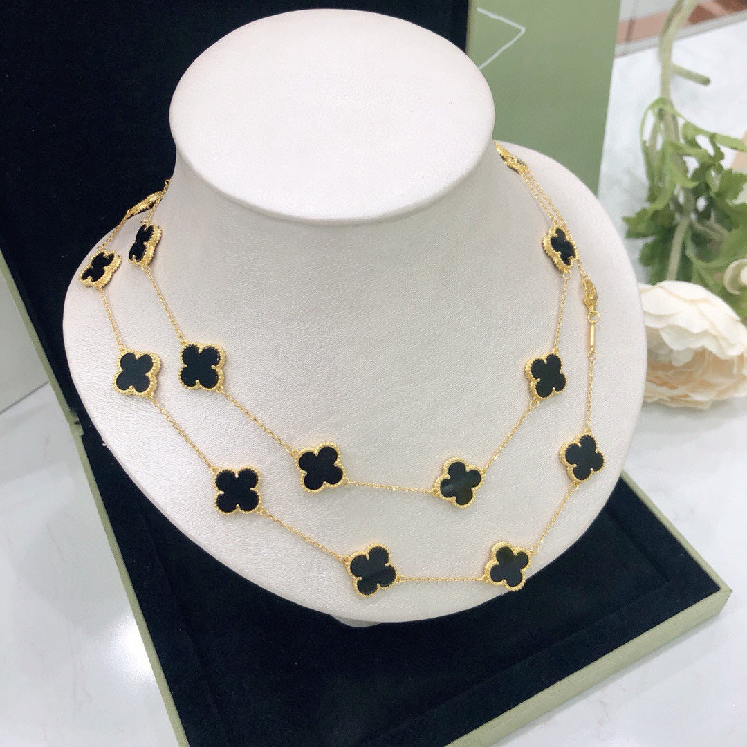 18K Celestial Vintage Alhambra 20 Motifs Long Necklace