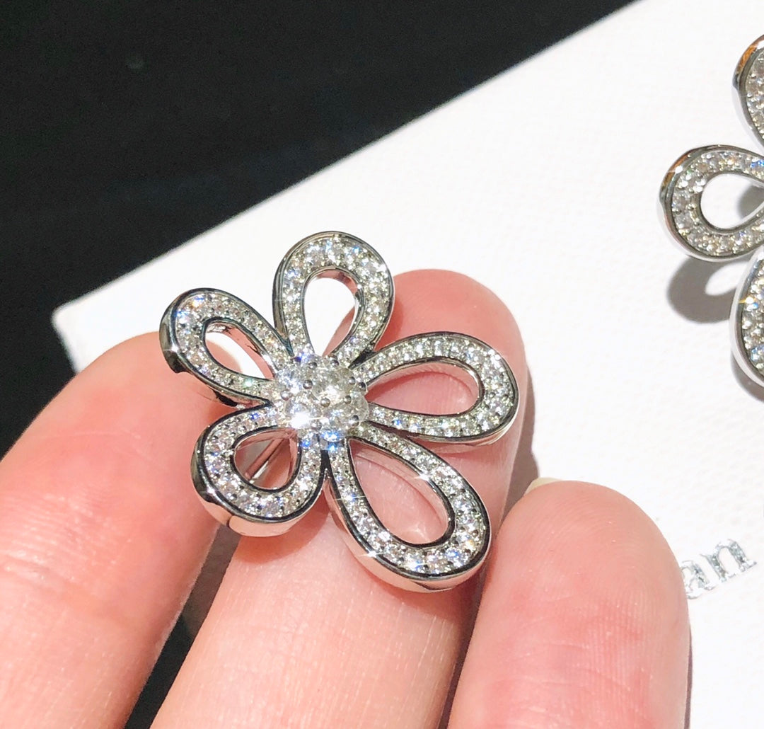 18k Celestial Flowerlace Earrings