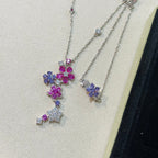 18K Celestial Folie Des Pr̩s Pendant Necklace