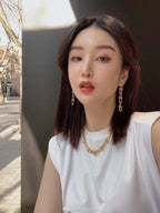 18K Celestial T HardWear Graduated Link Earrings