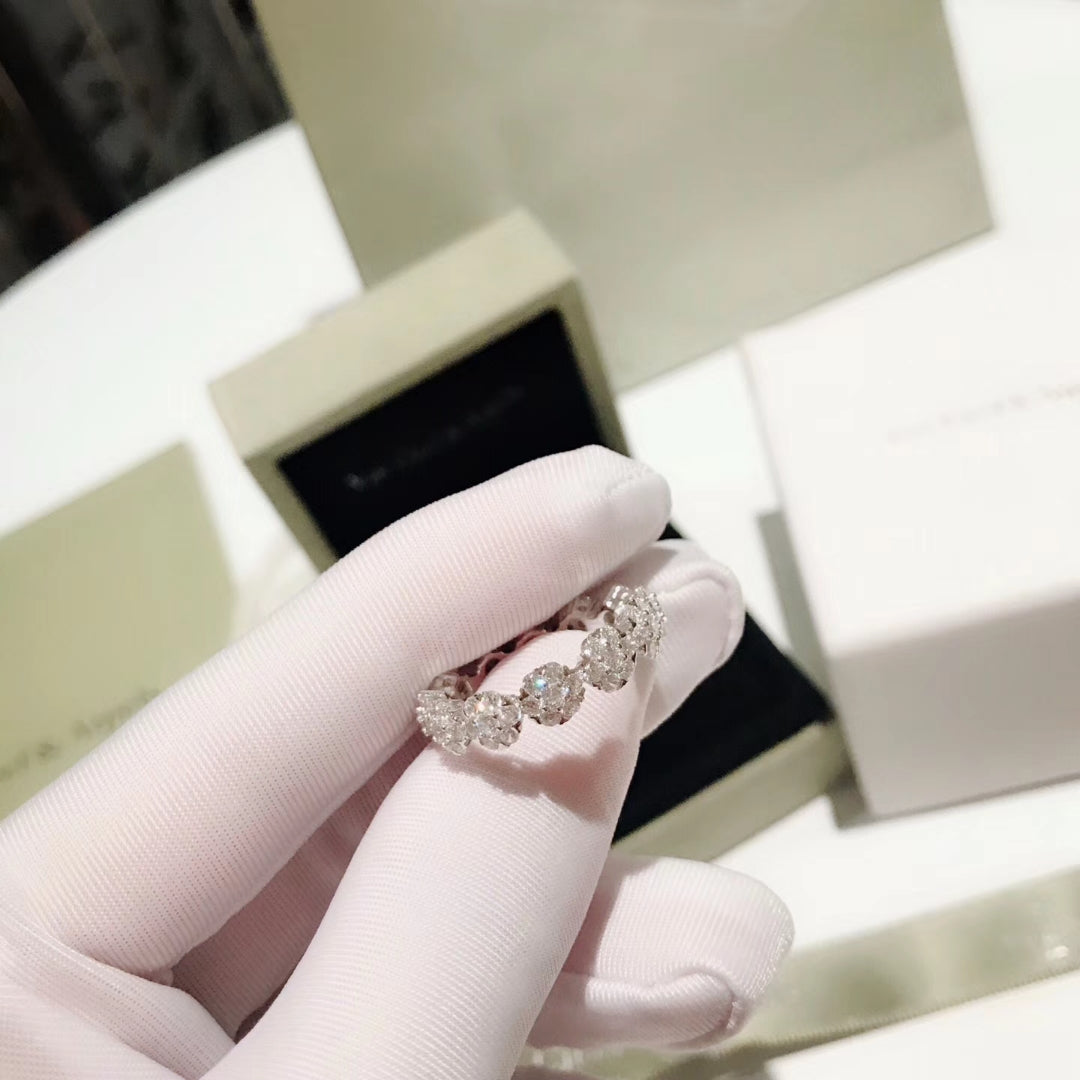 18K Celestial Fleurette Wedding Diamond Ring