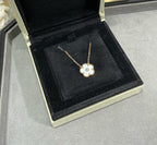 18K Celestial Lucky Spring Pendant Clover Necklace