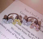 18K Celestial Two Butterfly Between the Finger Ring