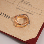 18K Celestial Trinity Cushion Ring