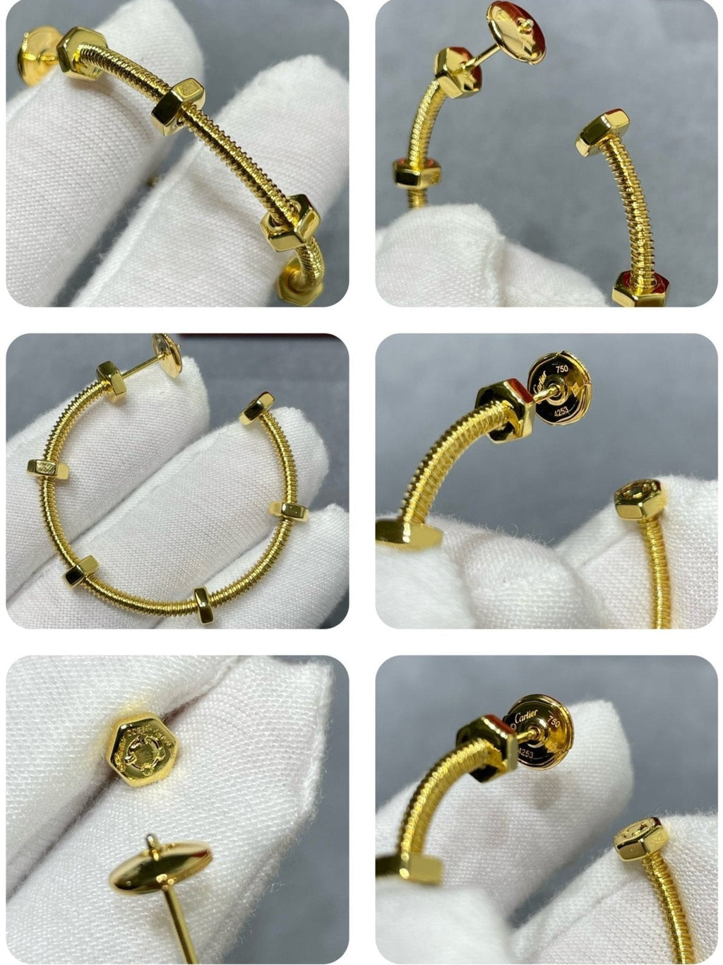 18K Celestial Ecrou De Earrings
