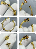 18K Celestial Ecrou De Earrings