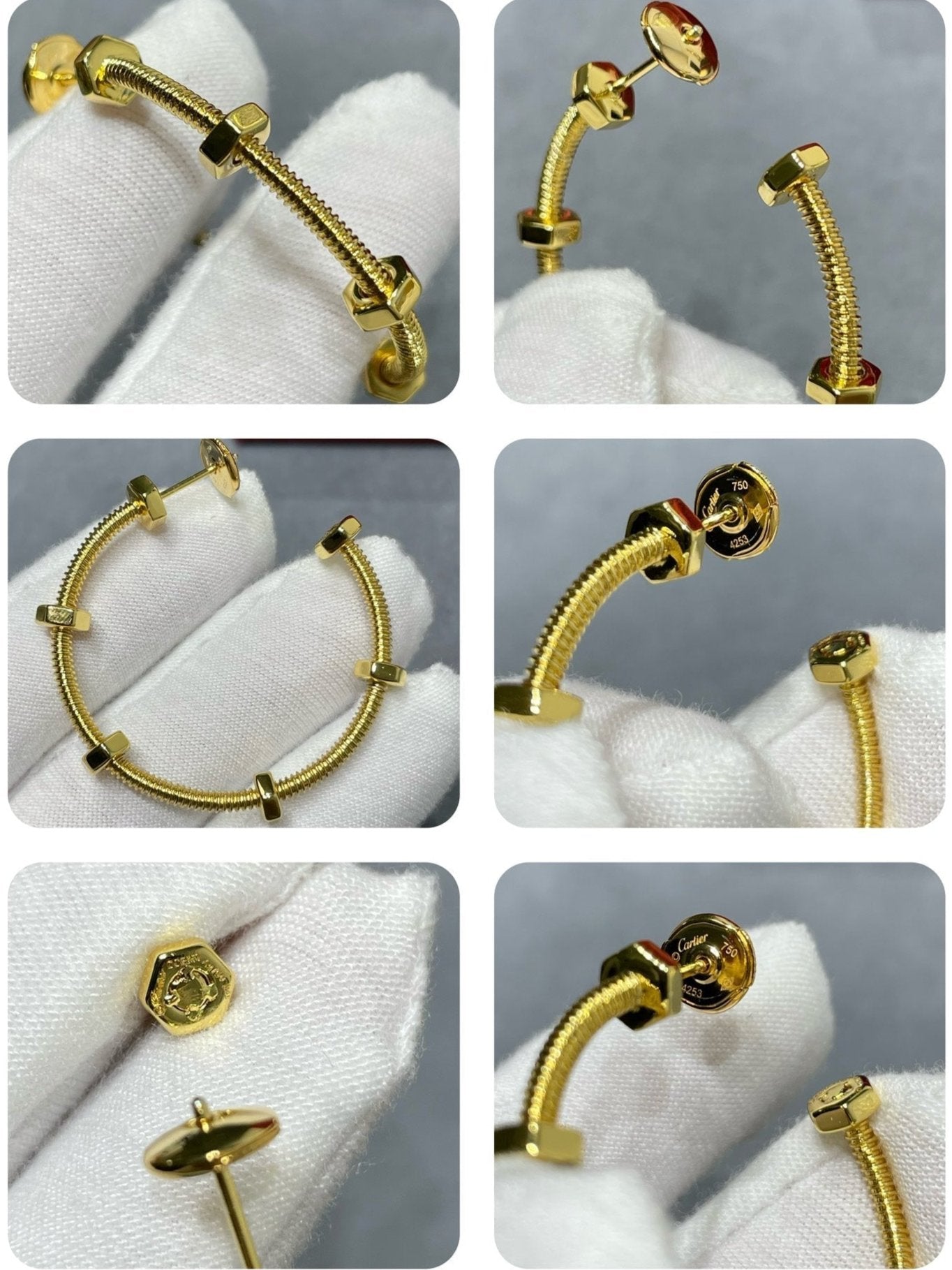 18K Celestial Ecrou De Earrings